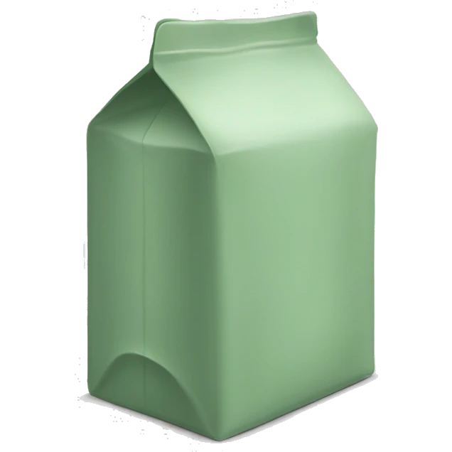 Sage green milk carton emoji