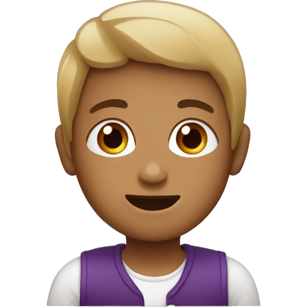 Boy with aubergine in mouh emoji