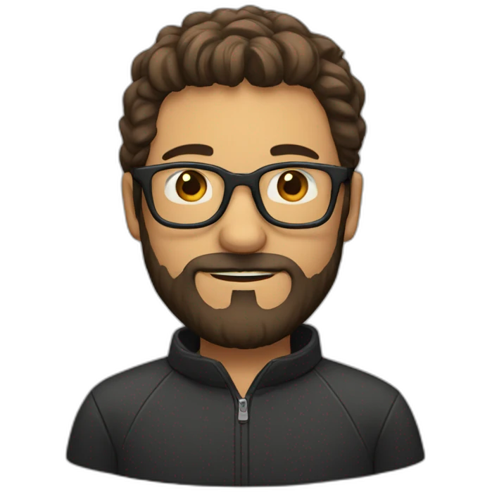 men with beard and glasses emoji