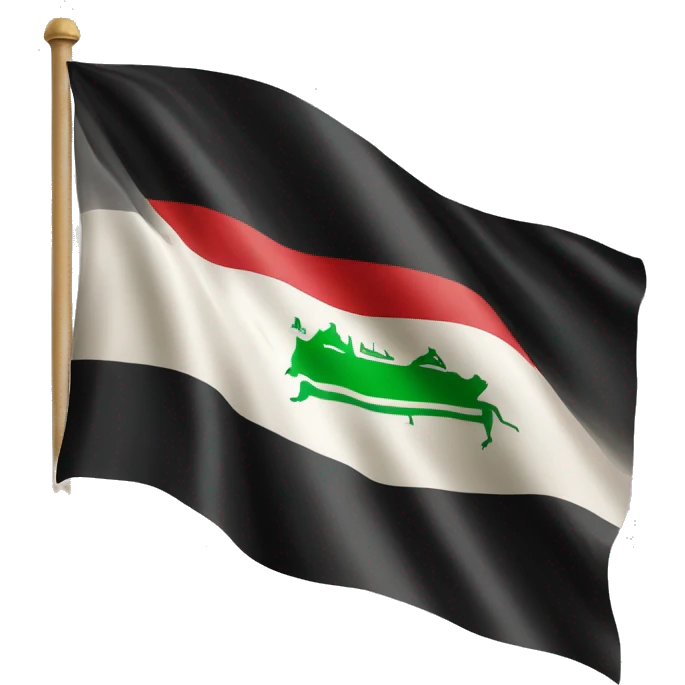 the old flag of iraq 1999 emoji