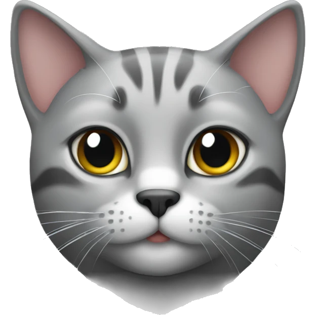 Cat gray emoji