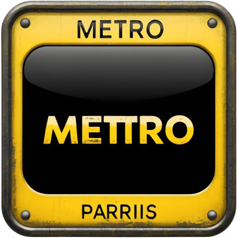 scritta METRO PARIGI  emoji