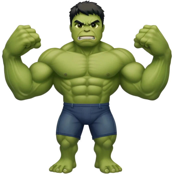 hulk superhero green muscular emoji