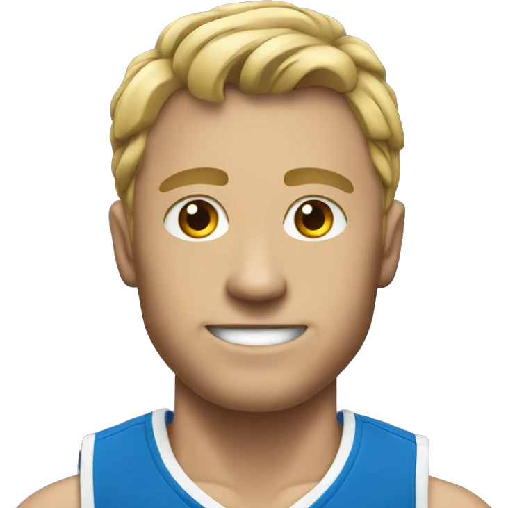 sport man in blue sport suit emoji
