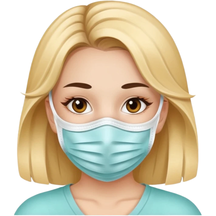 بنت حلوه لابسه كمامه emoji