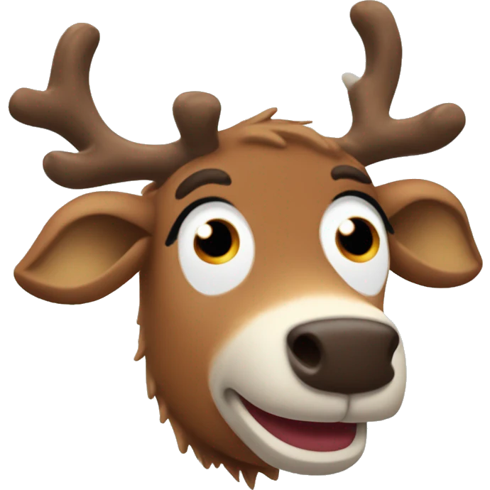 Rudolph  the red nosed reindeer emoji