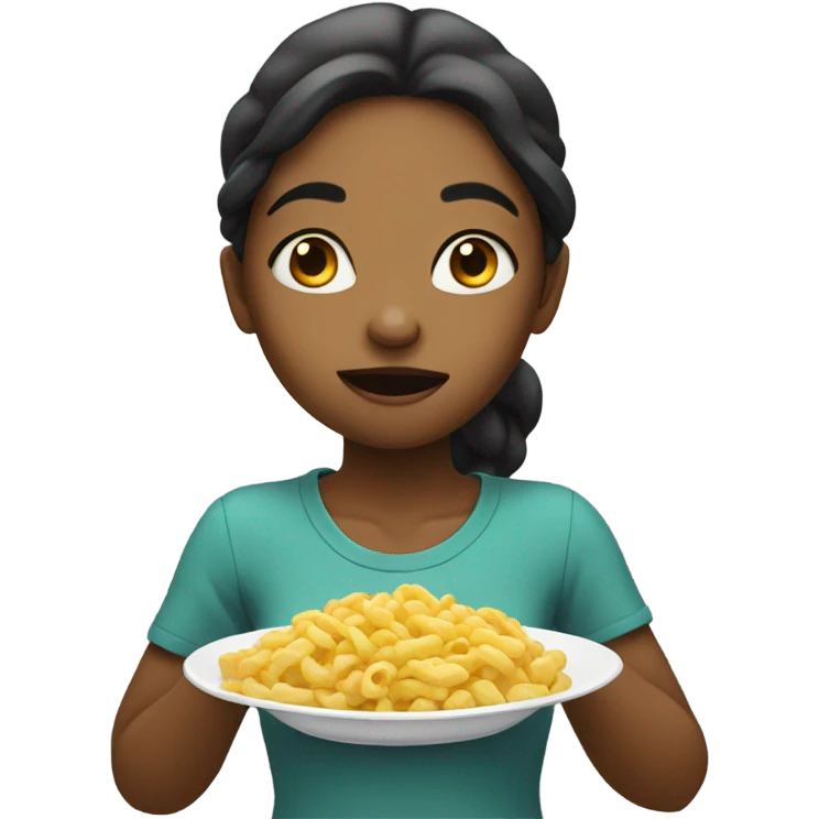 Girl eatin a lot  emoji