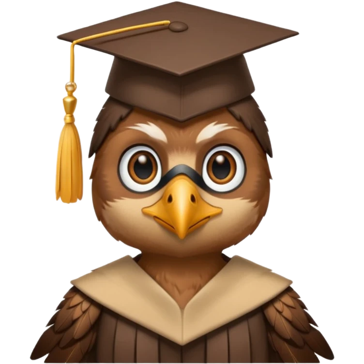 falcon with a grad cap emoji