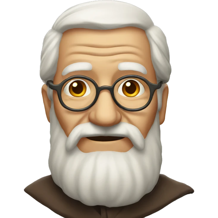 wise old man portrait emoji