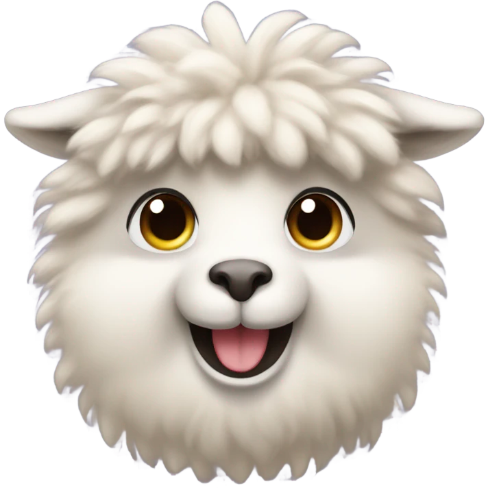 Alpaca happy emoji
