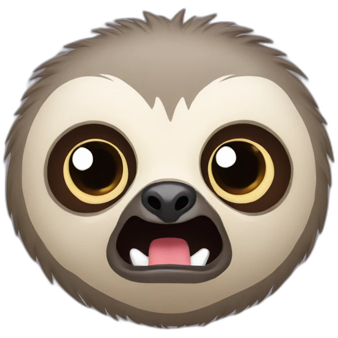 SLOTH Angry Face emoji