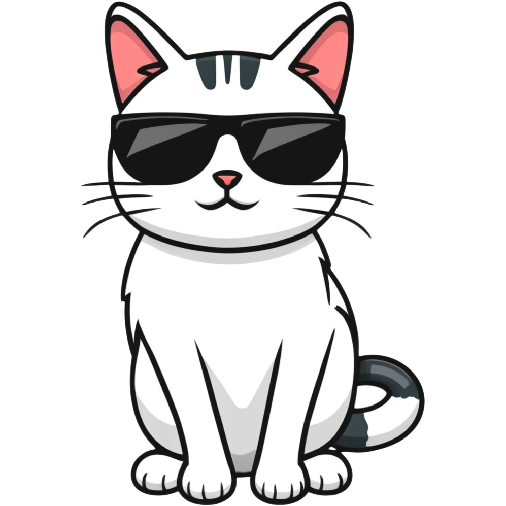 cat wearing sunglasses emoji