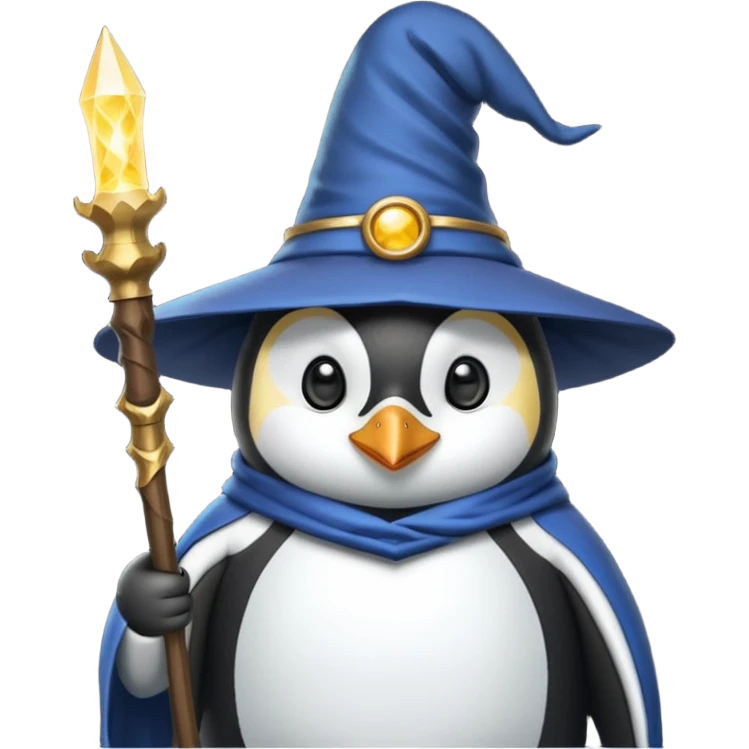 Penguin Wizard emoji
