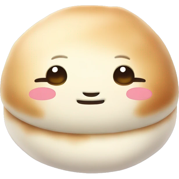 Kawaii steamed bun emoji