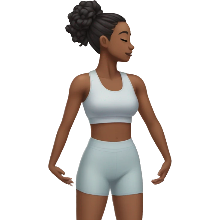 Aesthetic girl pilates emoji