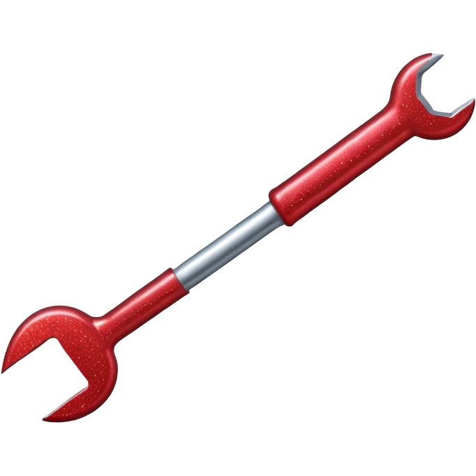 red glitter tool emoji