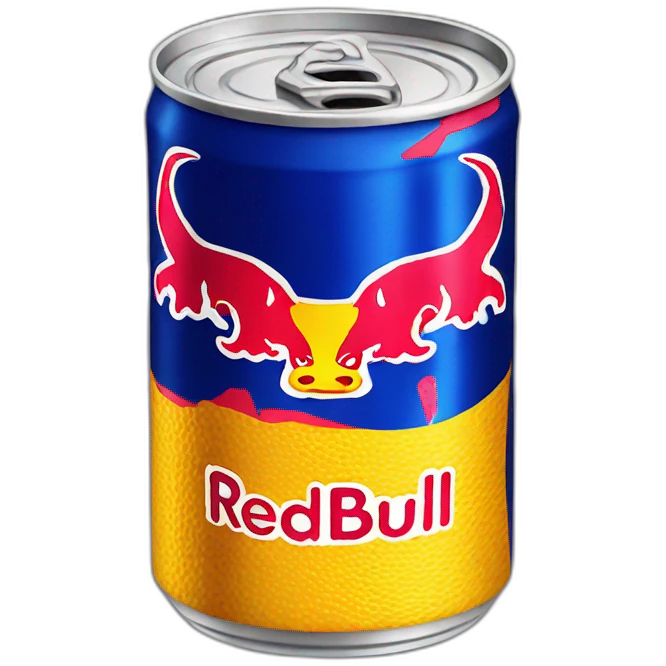 Red bull can emoji