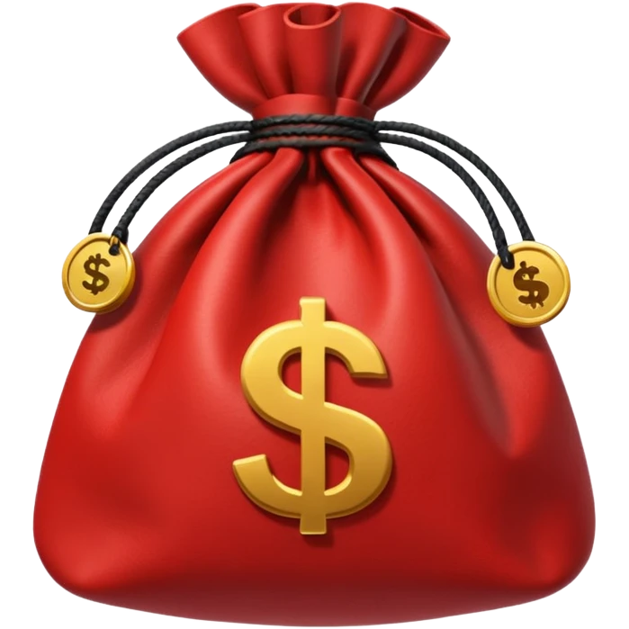 red money bag emoji