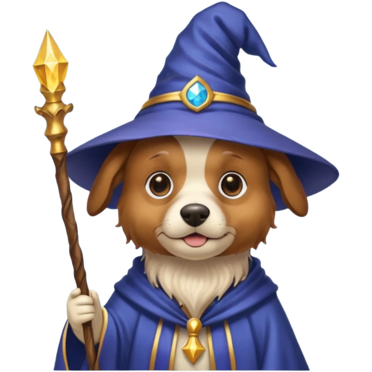 Dog wizard emoji