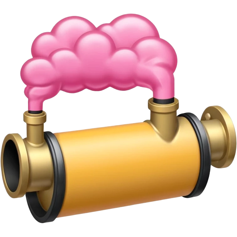 Dos tubos de ensayo diferentes con líquido rosa y otro con líquido negro, y humo. emoji