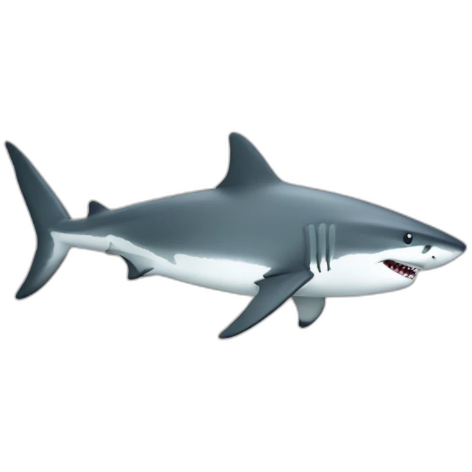 white shark emoji