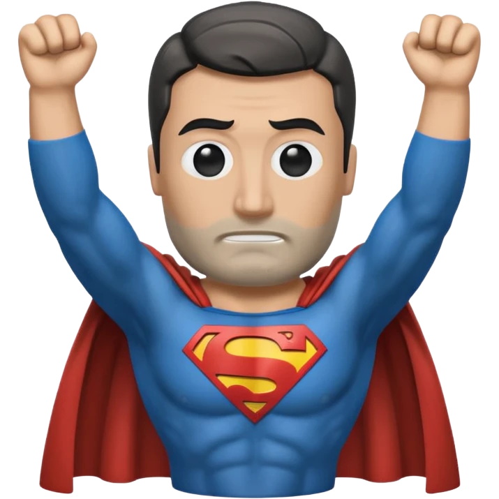 a moai emoji with a superman cape with the original face 🗿 emoji