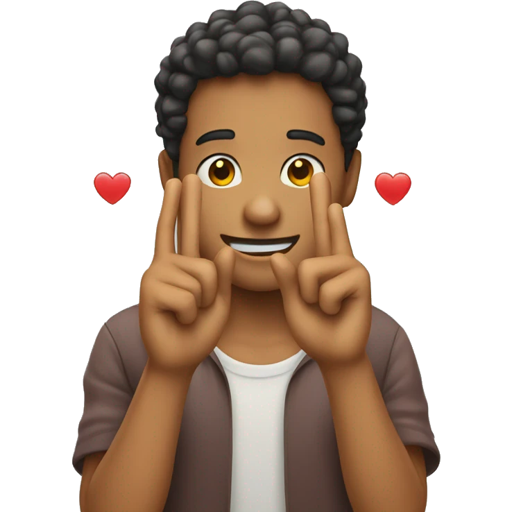 love sign with fingers emoji
