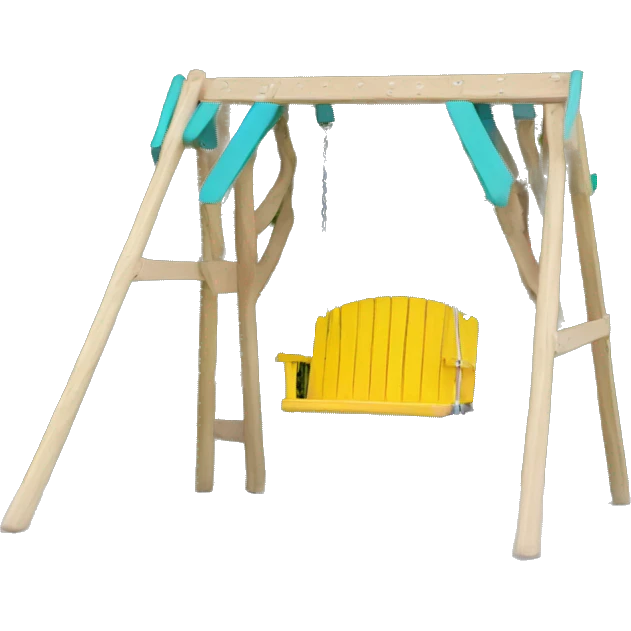 seat swing set wood, metal emoji