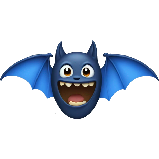 Blue bat emoji