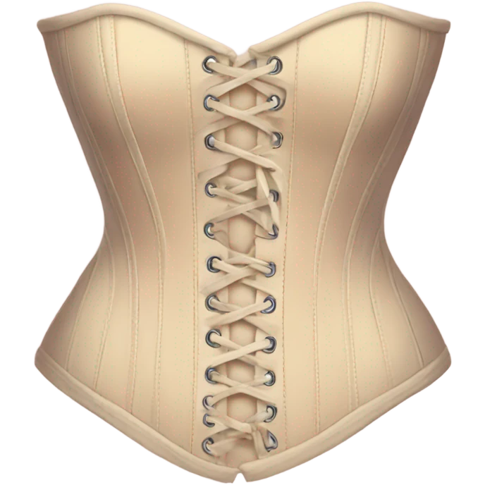 Pastel beige corset  emoji