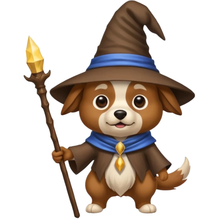 Dog wizard emoji