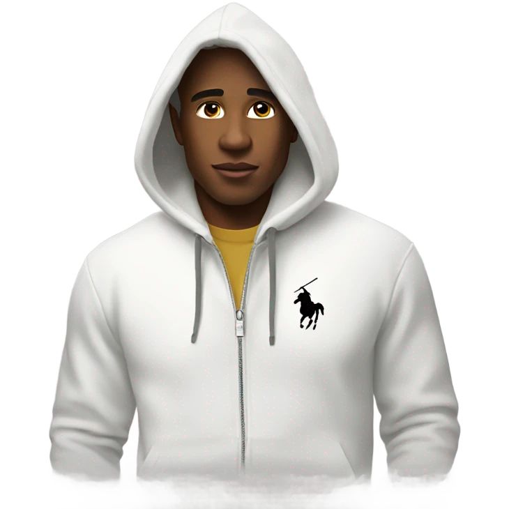 Ralph Lauren White hoodie emoji
