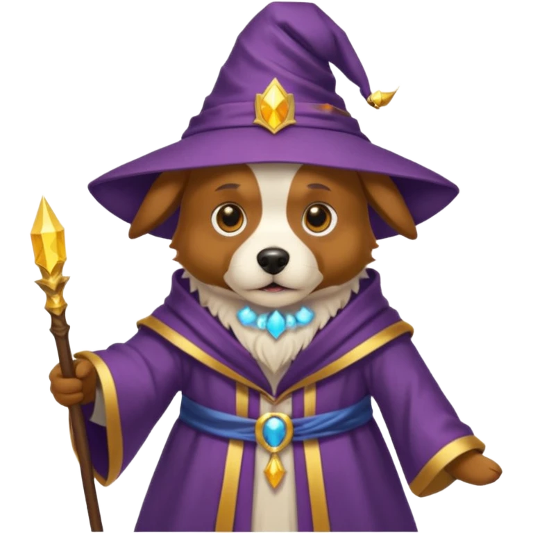 Dog wizard emoji