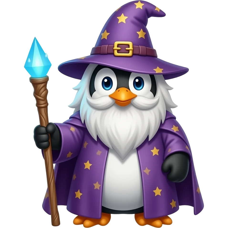 Penguin Wizard emoji