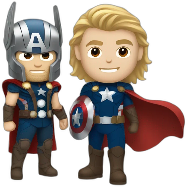 thor and captain America  emoji