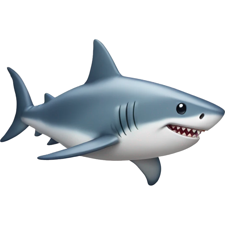 Cute shark emoji