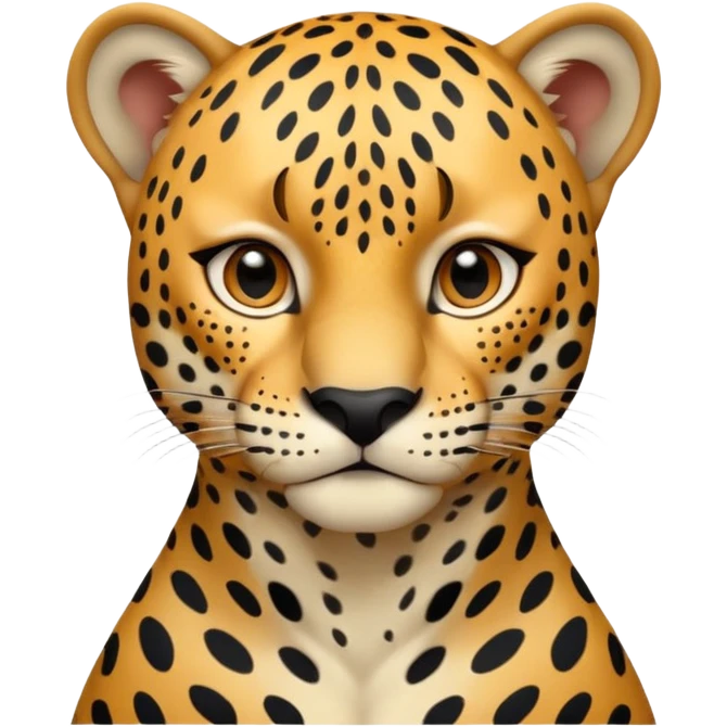 A high-resolution photo-realistic digital illustration of a young jaguar, chest upward A high-resolution, photo-realistic digital illustration of a majestic young jaguar emoji