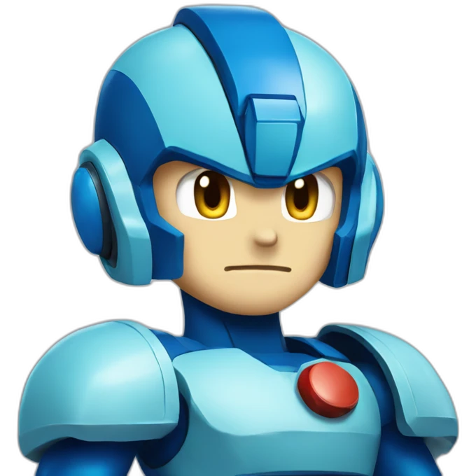 Megaman face emoji