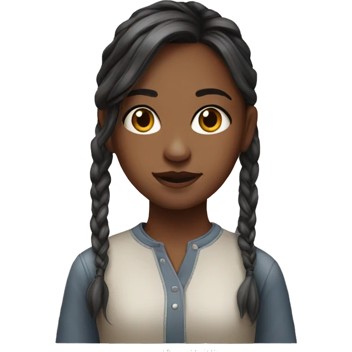 realistic portrait of girl emoji