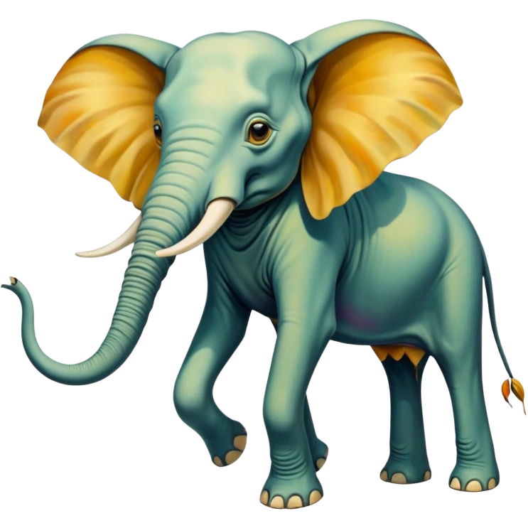 spam land surreal - surreal elephants with long legs like praying mantises - from the paintings of Salvador Dali emoji