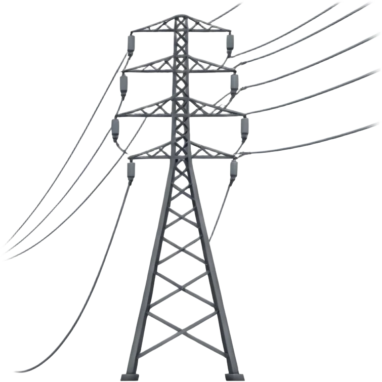 a number of power lines emoji
