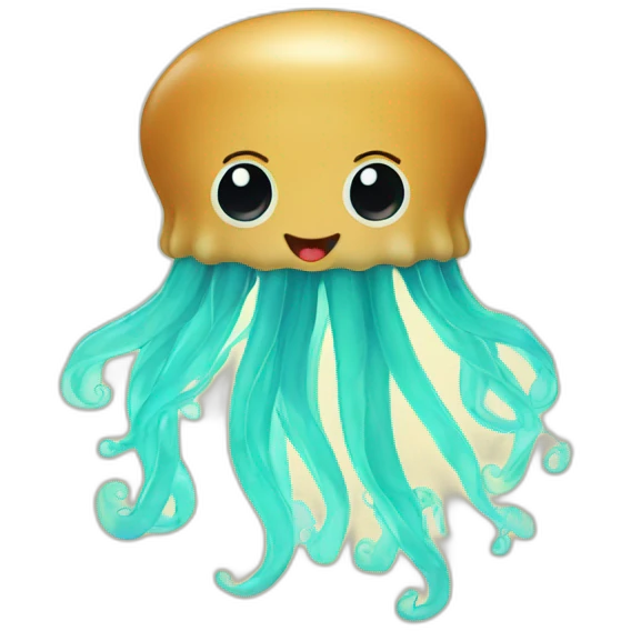 Peanut butter baby jellyfish cute poster emoji