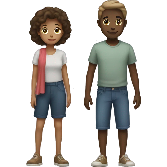 two people,a girl and a boy emoji