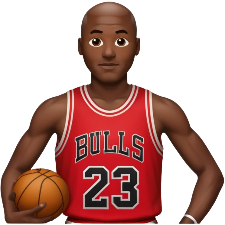 Michael Jordan number 23 Chicago Bulls emoji