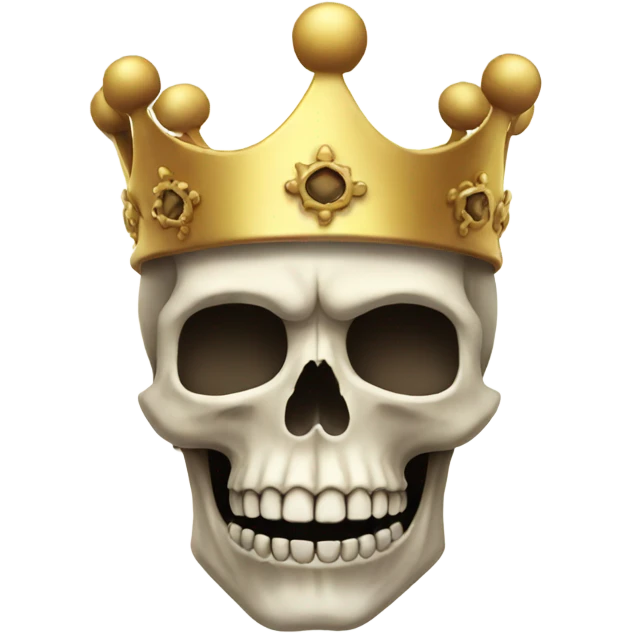 Skull with crown emoji