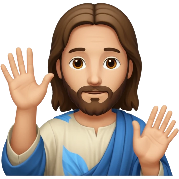 Jesus dando la mano  emoji