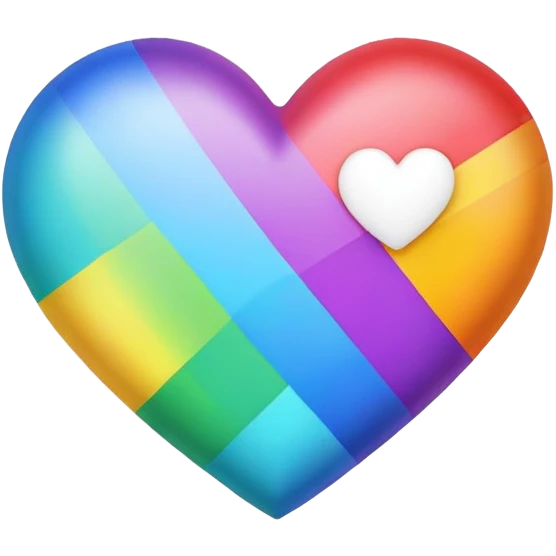 rainbow pride heart emoji