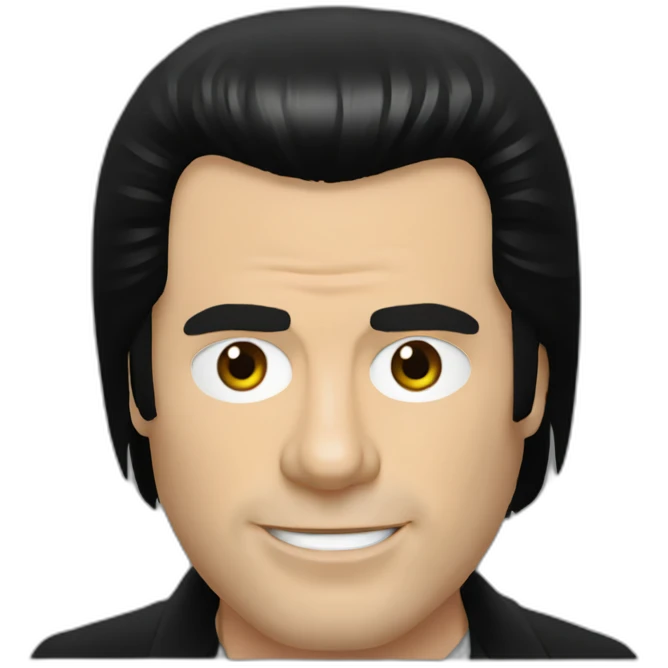 john travolta, pulp fiction emoji