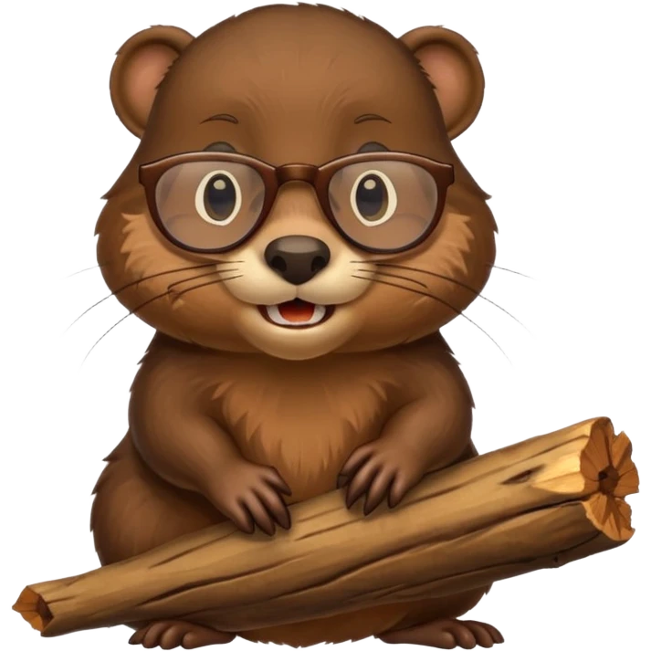 spectacled beaver emoji