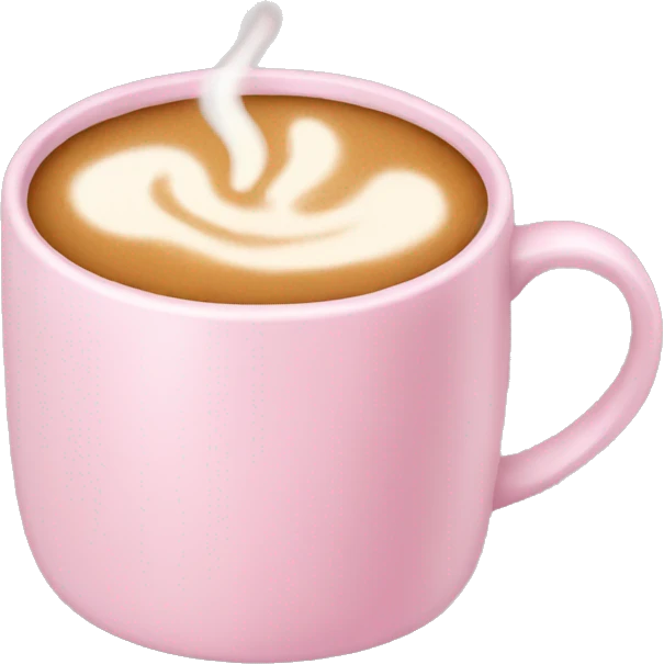 Light pink coffee  emoji